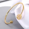 Inicial A-z letras Zircon pulseira pulseira para as mulheres moda jóias ouro ouro ajustável presentes de natal