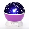 Coloré ciel étoilé galaxie projecteur veilleuse enfant chambre USB Rotation lune étoile veilleuse romantique Projection lampe cadeaux