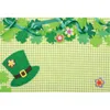 Party Decoration St. Patrick's Day Backdrop Hat Clover Green Plaid Pography Background Holiday Celebration Decor Po Booth Studio Prop