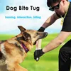 Jute Dog Training جرو مضغ لعبة دغة الساحبة وسادة الأكمام مع 2 حبل مقابض للكلاب متوسطة إلى كبيرة مستلزمات الحيوانات الأليفة الراعي الألمانية البلجيكية malinois pitbull 5 ألوان