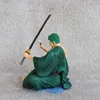 Zoro Figures One Piece Figuur Anime Zoro Sitting Figures Model standbeeld PVC Doll Home Desktop Car Decora Sculpture Craft Collectible2904001