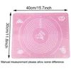 40 * 30cm Tapis de cuisson en silicone Planches à pâtisserie antiadhésives Pétrir Tapis de pâte à rouler Fondant Macaroo Pizza Gâteau Ustensiles de cuisson Pâte Farine Feuille de table JY0922