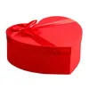 Avvolgere scatola per cappelli da fiorista a forma di cuore rosso Scatole per caramelle Set Confezione regalo per San Valentino Scatole per imballaggio Fiori Regali Vaso vivente H1231