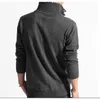 Men's Clothing Winter Solid Color Sweater Long Sleeve Fake Two Pieces Soft Handfeel Holiday Stylish Sweater Top Blouse 210818