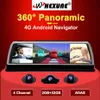 Whexune 10 tum 4G Android backview Spegelbil DVR FHD 1080p GPS WiFi ADAS Dash Cam 4 Lens Recorder Auto Camera Registrar DVR