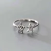 Sea Star och Turtle Open Size Finger Ringar för Kvinnor Mode Smycken Casual Party Gifts G1125