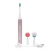 3 In 1 Multifunctional Women Beauty Sonic Electric Toothbrush Facial Cleansing Massage Brush - Rose Gold