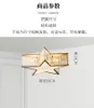 Światła sufitowe Woying American Creative Lampa sypialnia lekka luksusowy kryształ pentagram nowoczesne proste