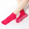 Moda verão quente outono unisx mulheres antiderrapunos peúgas de silicone ao ar livre ginásio esportes ioga cinco dedo puro algodão peock toe basquete caminhadas shox slipper 5 cores