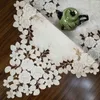 Corredores de mesa e panos de luxo moderno para decoração de casa bordados florais jantar café coaster 210709