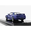 Nissan Skyline GTR R32 Blue Inno Wheel 164 met extra Cast Sticker Model1044776