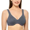 Vrouwen Smooth Full Cup Underwire Naadloze Minimizer Bra Plus Size 210623