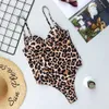 Kadınlar Push Up Mayo Mayo Kadın Bather Leopar Baskılı Mayo Yüzmek Lady Monokini 5222 210625