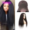 Indian Raw Virgin Human Hair Unprocessed 13X4 Lace Front Wigs Kinky Straight Yirubeauty Lacec Front Wig Natural Color 10-30inch