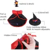 Dog Apparel Halloween Pet Costume Sets Bat Wings Witch Cloak Wizard Hat Bells Collar for Cats and Small Dogs Cosplay Party Decoration A88