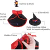 Vêtements pour chiens Halloween Costume pour animaux de compagnie Ensembles Bat Wings Witch Cape Wizard Hat Bells Collier pour chats et petits chiens Cosplay Party Décoration A88