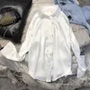 2022 Lente Dames Overhemden Vintage Blouses Sheer Top Lange mouw Overhemd Plus Size Dames Overshirt