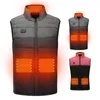 Men's Jackets Stand Collar Thicken USB Heated Winter Waistcoat For Hunting