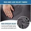 Velvet Recliner Chair Cover Protector Elastic Allinclusive Massage Sofa Couch for Living Room Wingback Armchair 210724