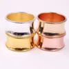 Gold Silver Round Napkin Rings Hotel Wedding Decor Zinc Alloy Napkins Buckle Festival Party Banquet Table Decoration Supplies BH5008 TYJ