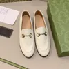 Kvinnor prinsetown sandaler loafers höst vinter klassisk ullmönster varm metall broderi läder män tofflor halv slipper spänne glidade oavs