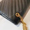 Lady Wallet плечо через плечо сумка сумки Tote Twill цепь письма полосы кошельки сцепления кошельки сумки рюкзак женщин роскоши дизайнеры сумки 2021 сумочка