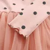 Primavera Baby Girl Dot Tutu Dress Fashion Cotton Abbigliamento per bambini 2020 Cute Girls Wedding Birthday Party Dresses Q0716