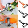 Pelapatate rotante multifunzionale Utensili rotanti da 360 gradi Utensile da cucina Verdura Frutta Patate Carote Pelapatate Grattugia Taglierina Affettatrice Melone Gadget WLL626