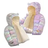 Baby Boys Girls Jackets Kids Light Down Coats Children Clothes Spring Autumn Winter Warm Outwears Ear Hoodies Vests 1-4T 210916