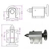 4 번째 축 3 개 턱 척 50mm 80mm 로터리 축 테일 스탁 도구 조각 밀링 머신