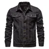 Mężczyźni Jeans Kurtki Jasne Niebieskie Jeansowe Kurtki Płaszcze Wysokiej Jakości Mężczyźni Bawełniane Slim Denim Coats New Spring Mens Casual Jean Płaszcze X0621