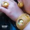 Brincos Colar Missvikki Dubai Luxo na moda Big Bangle Ring Conjuntos de jóias para mulheres casamento de alta qualidade estilo nobre