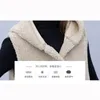 V￪tes pour femmes grandes tailles de grande taille 5xl veste d'automne hiver 2022 usure ext￩rieure laine de lambe en milieu de longueur