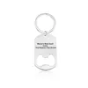 new Stainless Steel Keychain Pendant Home Kitchen Corkscrew Beer Bottle Opener Keyring Father's Day Gift Key Chain EWA5332