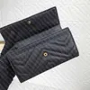443436 Continental Wallet Designer Womens Long Flap Leather Wallets حامل بطاقة Zip Coin Slim Purse Pouch Mini Pochette257b
