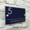 House Number MODERN SIGN PLAQUE DOOR STREET NAME GLASS EFFECT ACRYLIC Other Hardware