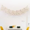 Bohemian Banners Macrame Macrame Pendurado Tapeçaria Art Parede Acentos Amarelo Grânulos Borlas Chic Boho Decor Dormitório Decoração Casa Decoração 210609