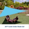 3M/4M/6M Waterproof Sun Shelter Triangle Sun Shade Awning Parasol Shade Sail Outdoor Camp Garden Patio Pool Combination Canopy Y0706