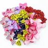 2021 Mini Pringting Fiocco di nastro Pet Bowknot SOLO FIOCCO SENZA CLIP Decorazione di nozze fai da te Accessori per capelli Commercio all'ingrosso 10 colori