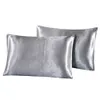 Juego de cama de seda de lujo de 4 piezas Juego de cama de satén Queen King Size Edredón Edredón Funda nórdica Ropa de cama con fundas de almohada y sábanas LJ200812