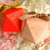 New Pink/Red/Bule Diamond Shape Baby Shower Candy Box Bomboniere e scatole regalo Decorazioni per feste di compleanno per gli ospiti 210326