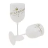 Golf en plastique acrylique gobelet goet cha champagne lunettes 480 ml acryliques tasses célébration fête de mariage boissons boissons moit-vin-verre tasse 16 oz