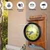 Applique murale R9CA avec capteur de mouvement solaire, avec horloge, LED étanche, sécurité extérieure, pour maison, jardin, allée, cour