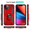 Heavy Duty Shockproof Cases Cover For iPhone 14 Pro Max 13 12 11Pro Xs XR SE 8Plus Military Quality Dual Layer Protection Case With Car Mount Holder Ring