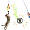 11 pezzi di ricambio per gatti set di giocattoli in piume giocattoli divertente bastone per gatti con campana giocattolo in piume interattivo gatto gioca giocattolo drop 210929