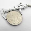 Keychains Unique Special Simulation Model Slide Ruler Zinc Alloy Mini Vernier Caliper Key Chain Ring Decor Student Amateur