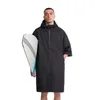 Hiturbo Diving Vestaglia da cambio Accappatoio lungo da esterno Poncho da surf impermeabile antivento da spiaggia