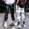 Gota de envio Hip Hop Sportswear Calças Ankle-Comprimento Calças Casuais Sweatpants Fitness Calças Homens Calças Rua Calças ABZ40 X0615