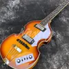 4 strängar Hofner McCartney H500 / 1-CT modern BB2 Violingitarr Vintage Sunburst Electric Bass Flame Maple Top Back, 2 511B Staple Pickup