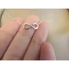 Designer Necklace Luxury Jewelry Stainless Steel Couple Promise Minimal Infinity Pendants Wedding 2021 Collares Mujer Friend Gift